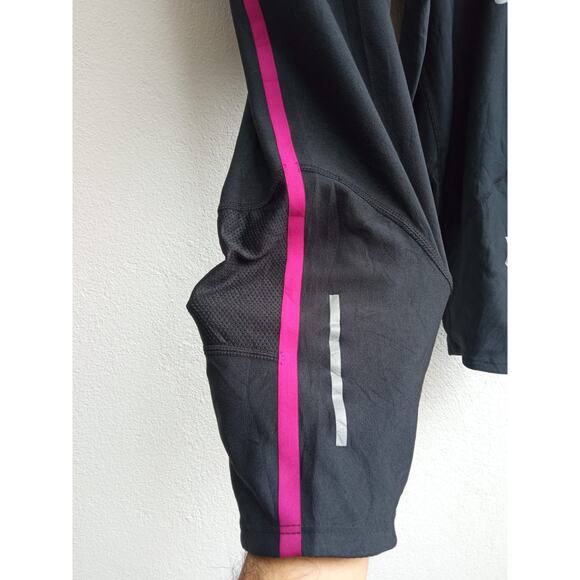 Nike Dri-Fit Women’s Capri Leggings Black Pink Size Small - Picture 6 of 7